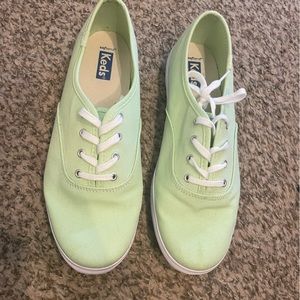 Keds Champion Originals Lace Up, size 8, patina green